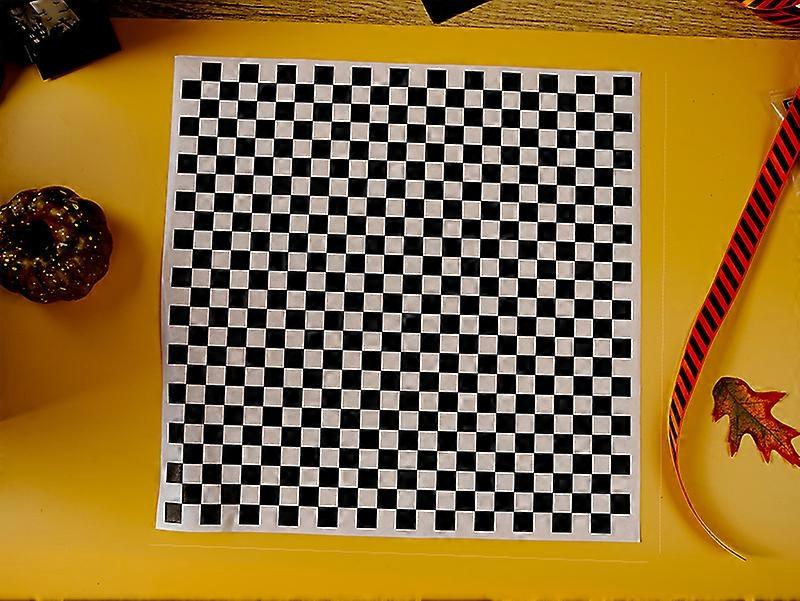 50 pieces black Halloween checkerboard packaging paper candy paper bread tray paper flower paper