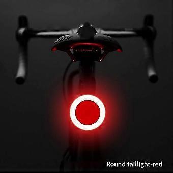 Neue Herzform LED-Fahrradlicht USB-wiederaufladbares Fahrradrücklicht wasserdichtes MTB-Rücklicht 5-Modus-Radfahren Nachtsicherheitswarnung