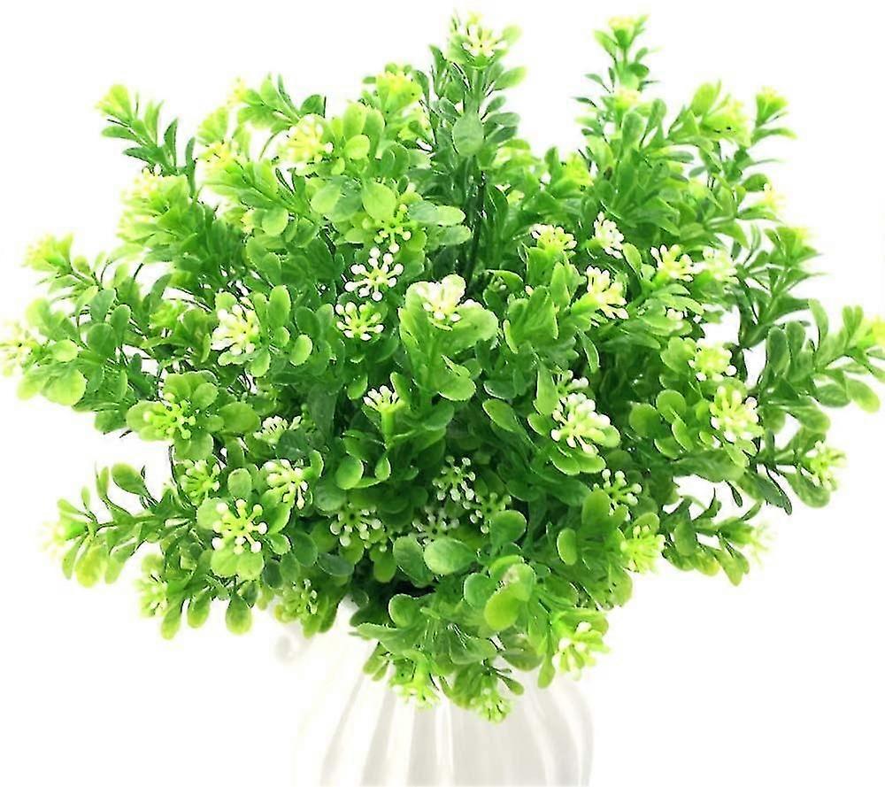 4 Pieces Of Artificial Plant Shrubs Decorative Artificial Shrubs Simulation Plant Shrubs-green