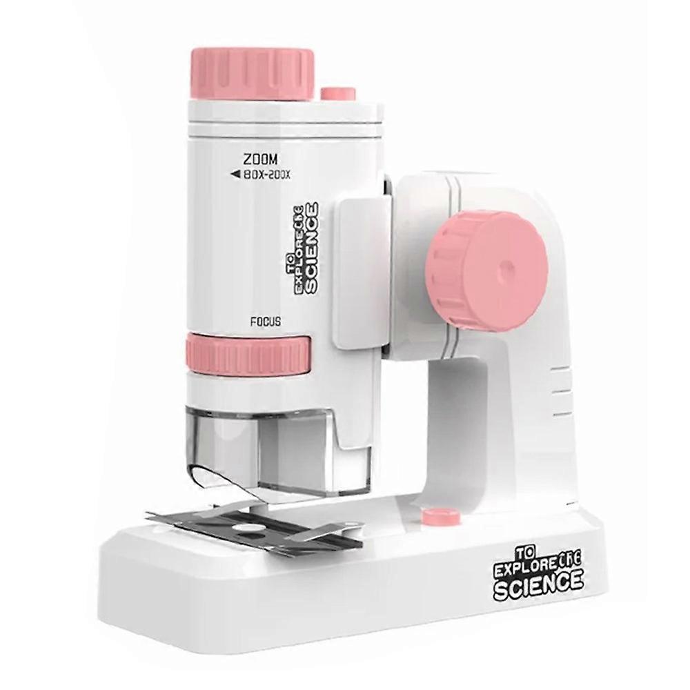 8607 Kids Science Microscope Handheld Outdoor Observation Microscope Educational Toy with Base