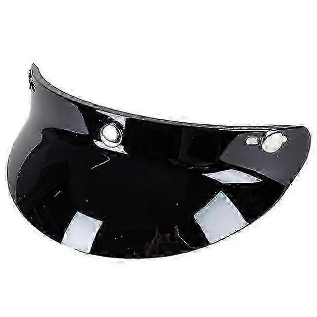 3-Snap Helmet Peak Lens Sun Shade Shield Wear Resistant for 3/4 Motorcycle Open Face Helmet Visor