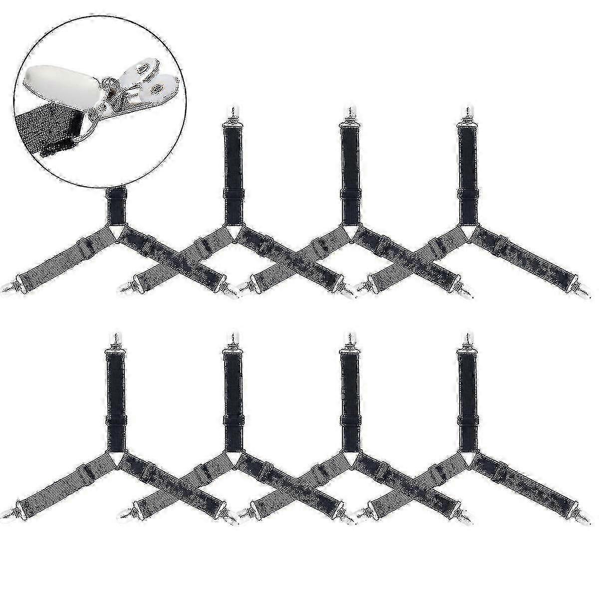 Bed Sheet Clips, Tri Bed Sheet Fasteners, 8pcs
