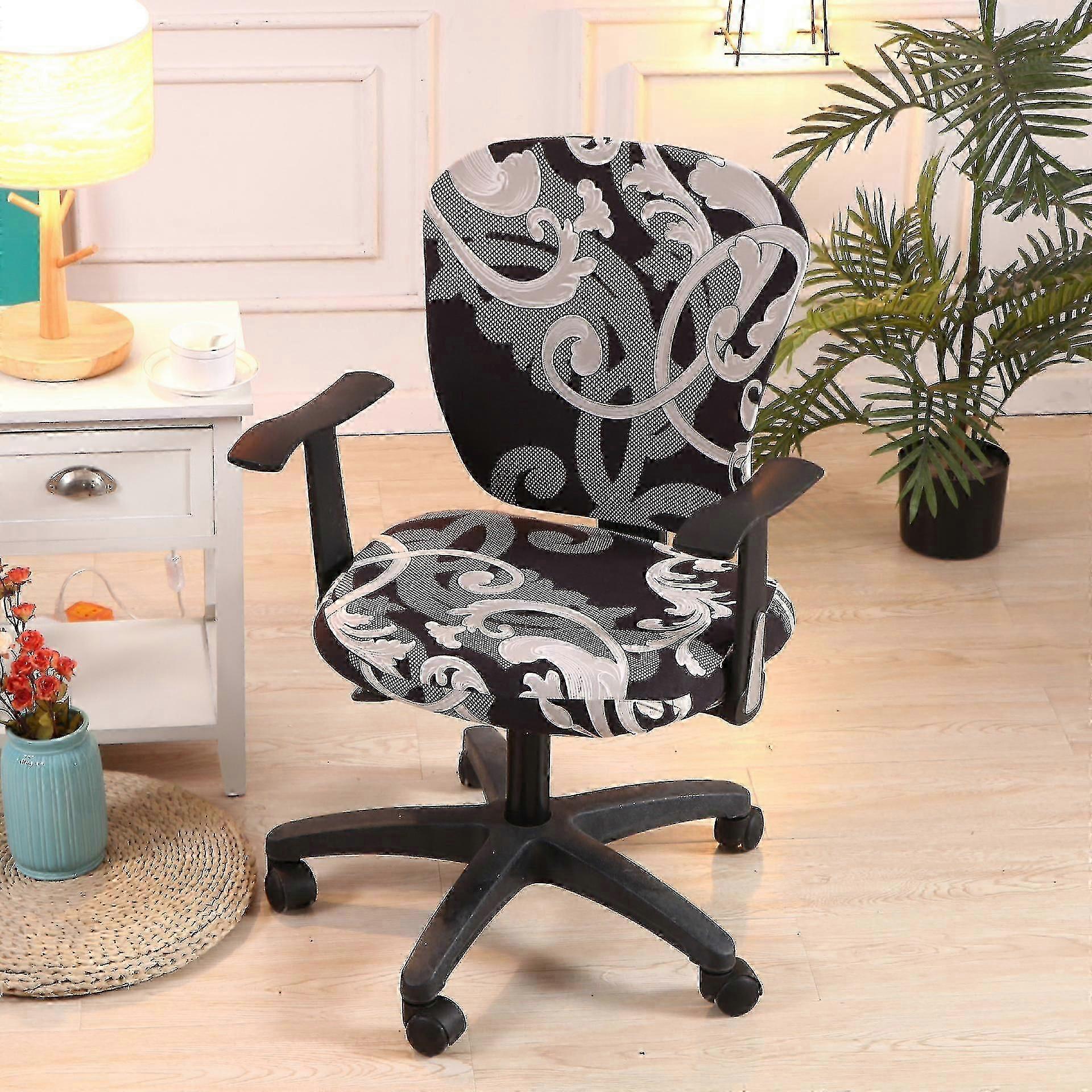 Computer Office Chair Universal Washable Rotating Chair Slipcovers Cover