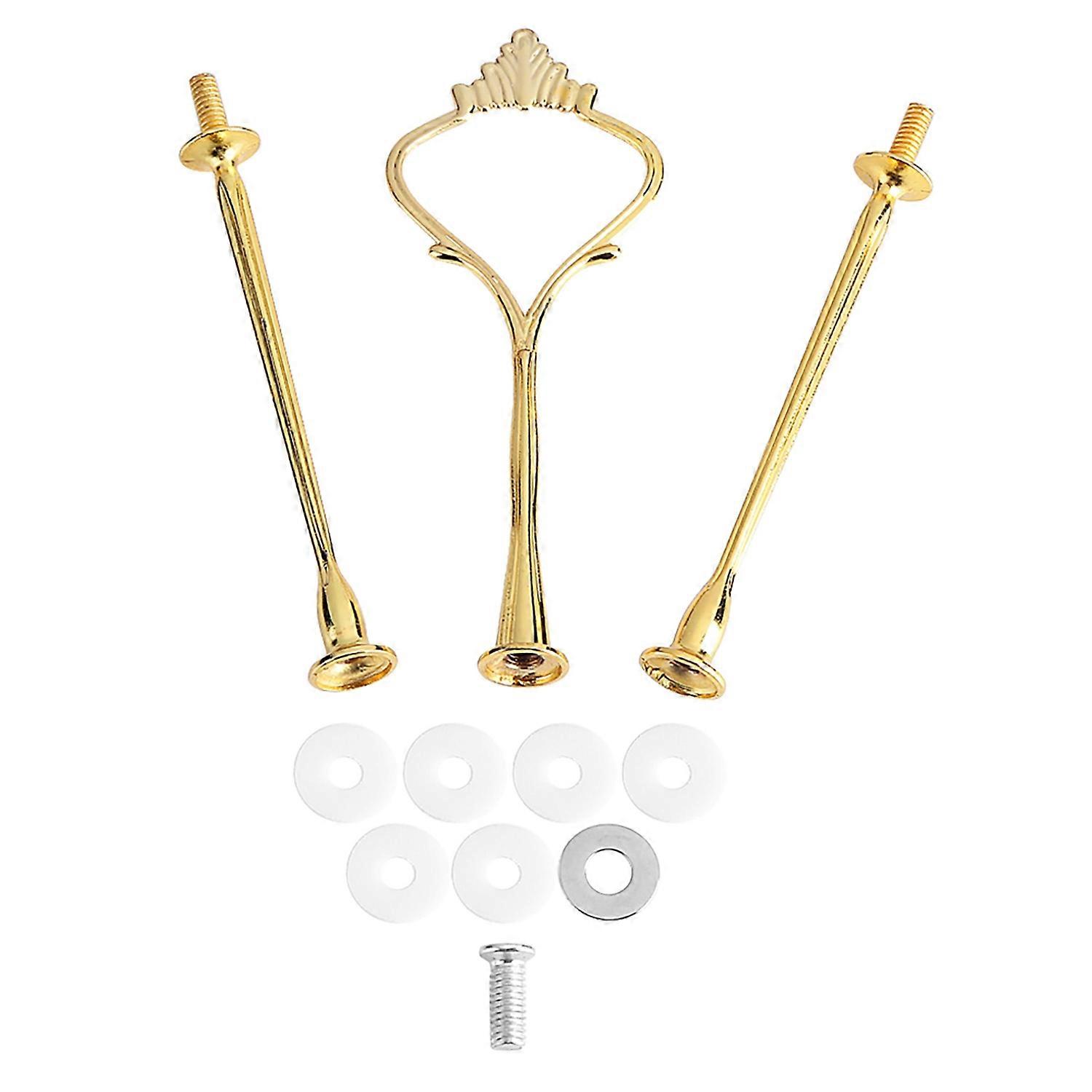 Features:
Made of zinc alloy material, this cake plate stand handle is sturdy and durable in use.
Ni