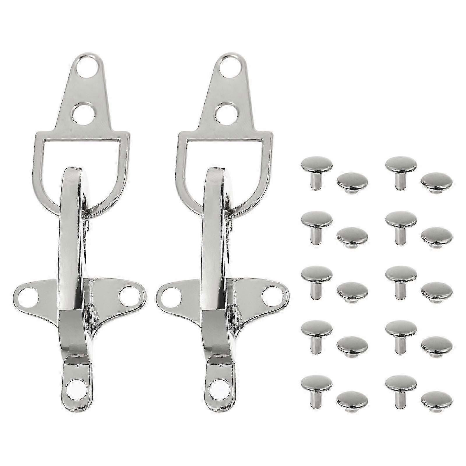 interlock metal buckles for coats 4 pairs toggle clip