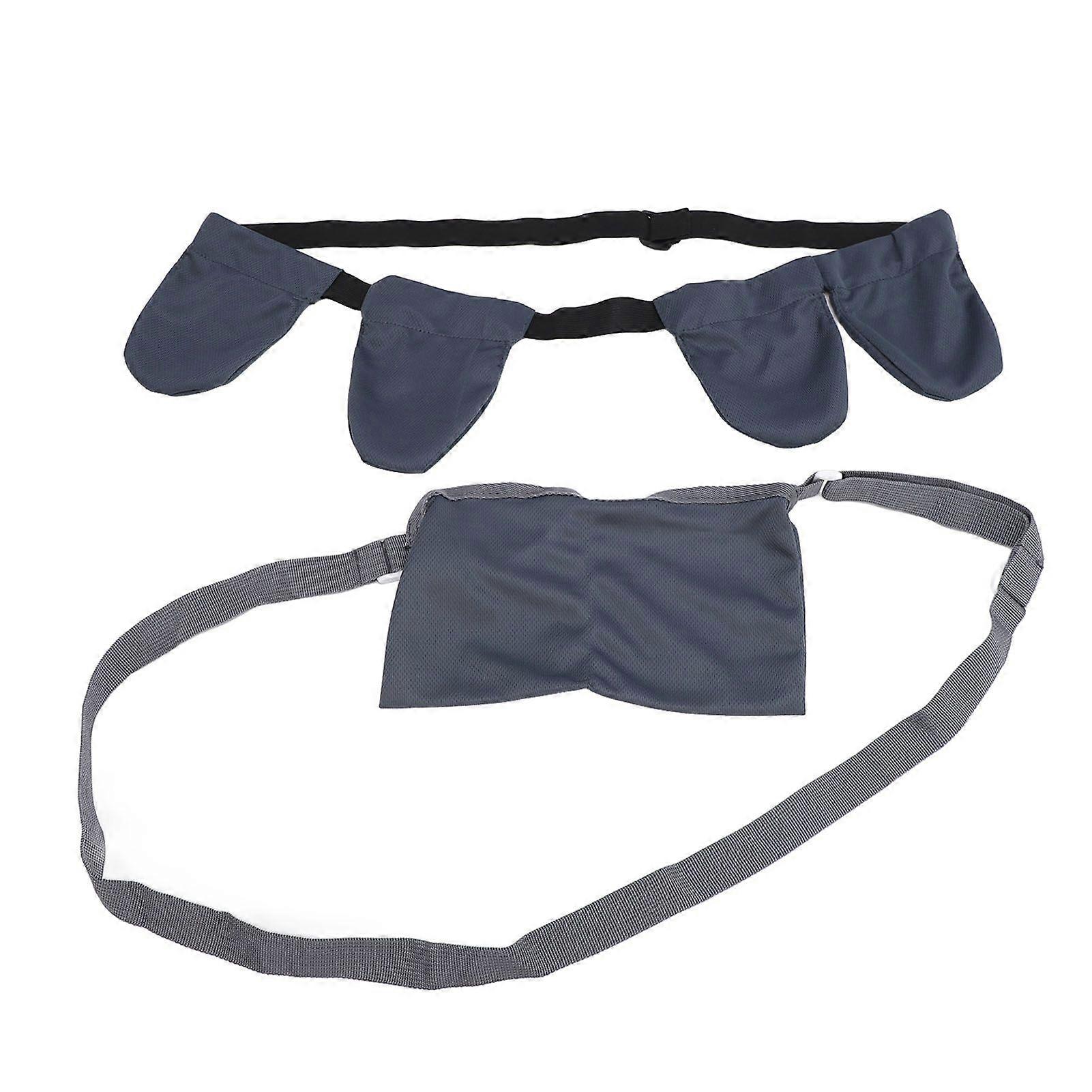 Mastectomy Drain Holder 4 Drain Pouches with Shower Bag Adjustable Augmentation Reduction Post Surgery Drainage Holder After Tummy Tuck Gray