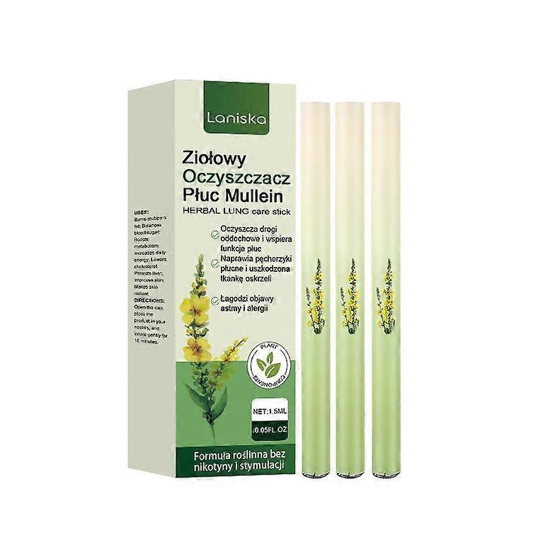 3x Lung Cleanse with Herbal Diffuser Pen 1.5ml new