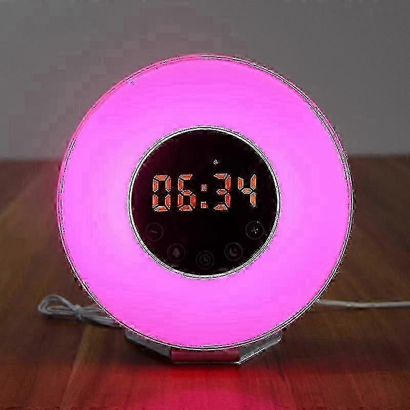 Digital Clock, Bluetooth o, Fm Radio Colorful Alarm Clock