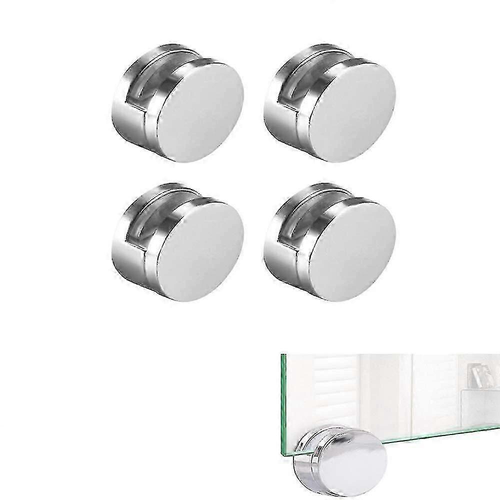 4 Pcs καθρέφτη κλιπ που γυαλί κλιπ σφιγκτήρες κάτοχος στρογγυλό σχήμα επιτοίχια καθρέφτες βραχίονα