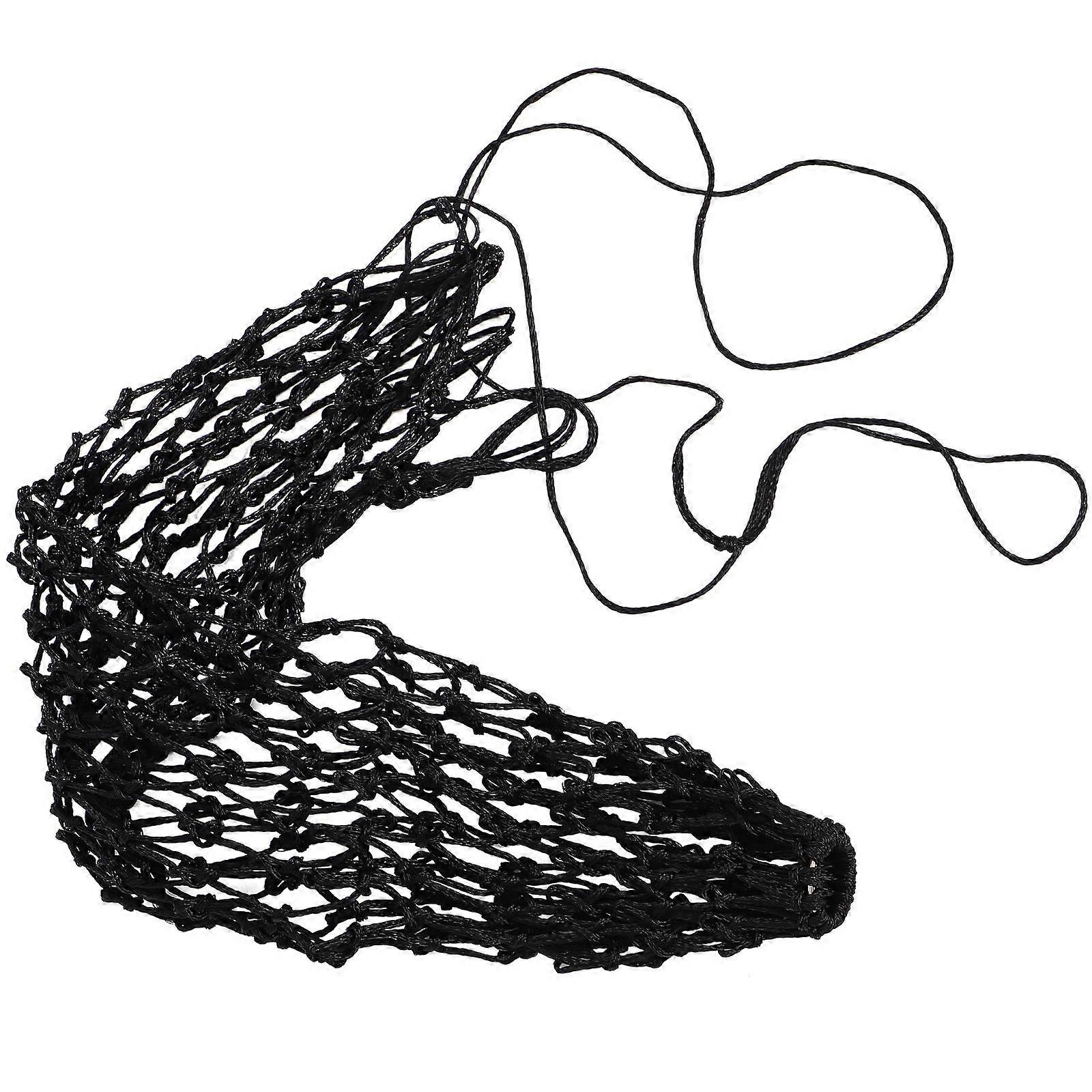 Hay Feeding Bags for Horse Slow Feeding Outdoor Stable Use Black Nylon High Strength with Large Capacity 1Set
