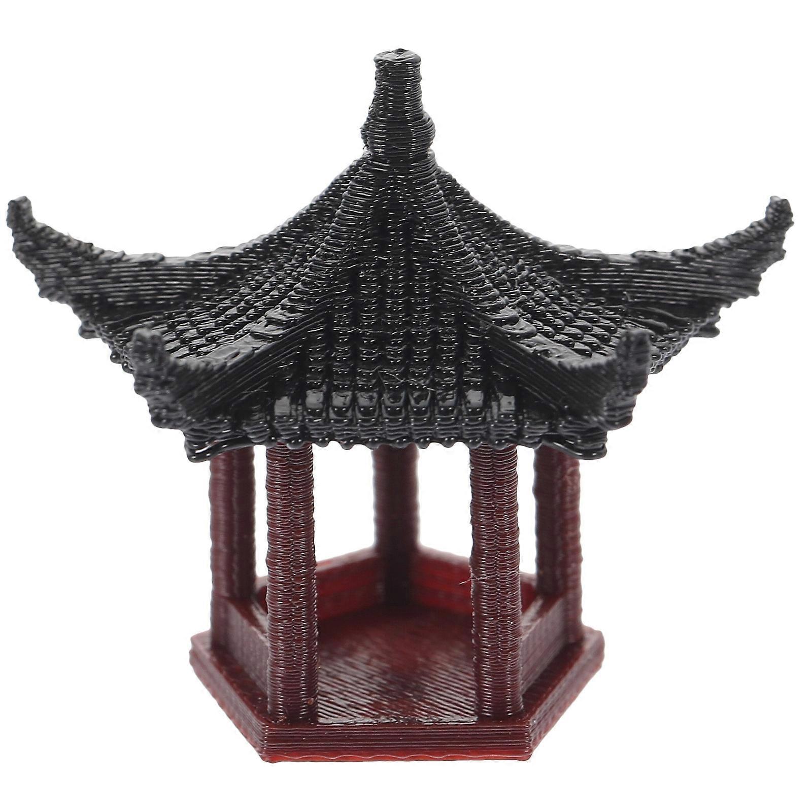 Pavilion Statue for Home Decor Aquarium 5Pcs