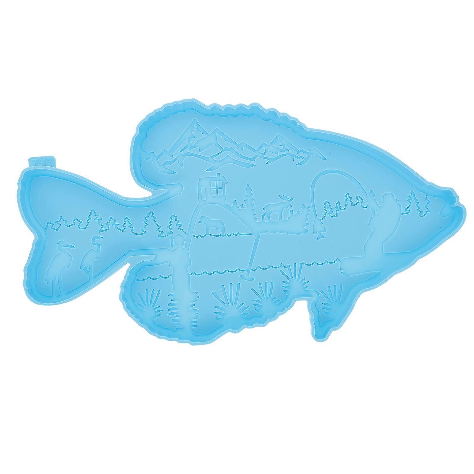 Resin Mold Goldfish Pendants for DIY Use Silicone Wall Decor Mold