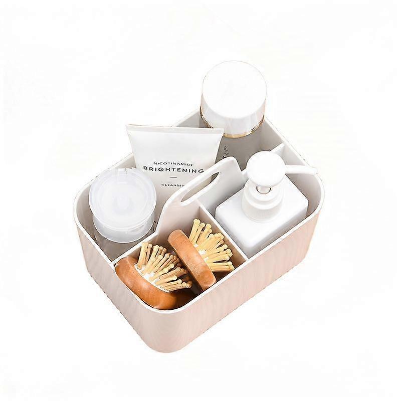 Stackable Portable Desktop Storage Box, Simple Plastic Multi-compartment Cosmetic Storage Box