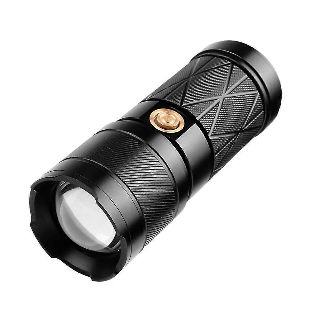 Bright LED Flashlight Telescopic USB Rechargeable Handheld Light For Camping Fishing