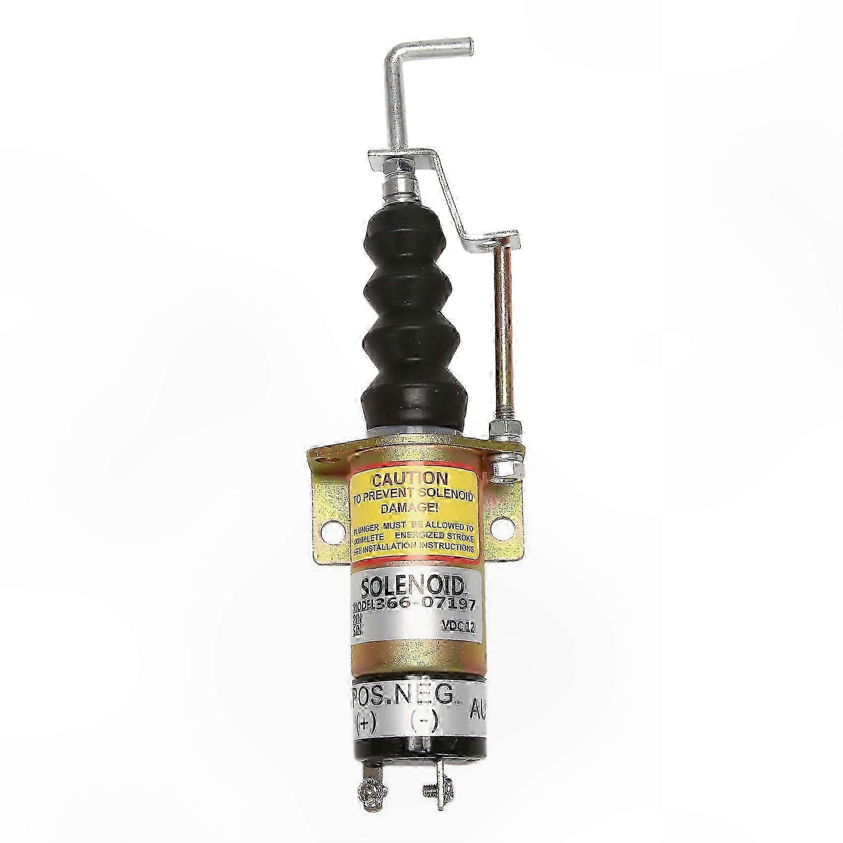 12V 2-Pin Solenoid Valve for Electric Excavator Stop Function Replacement