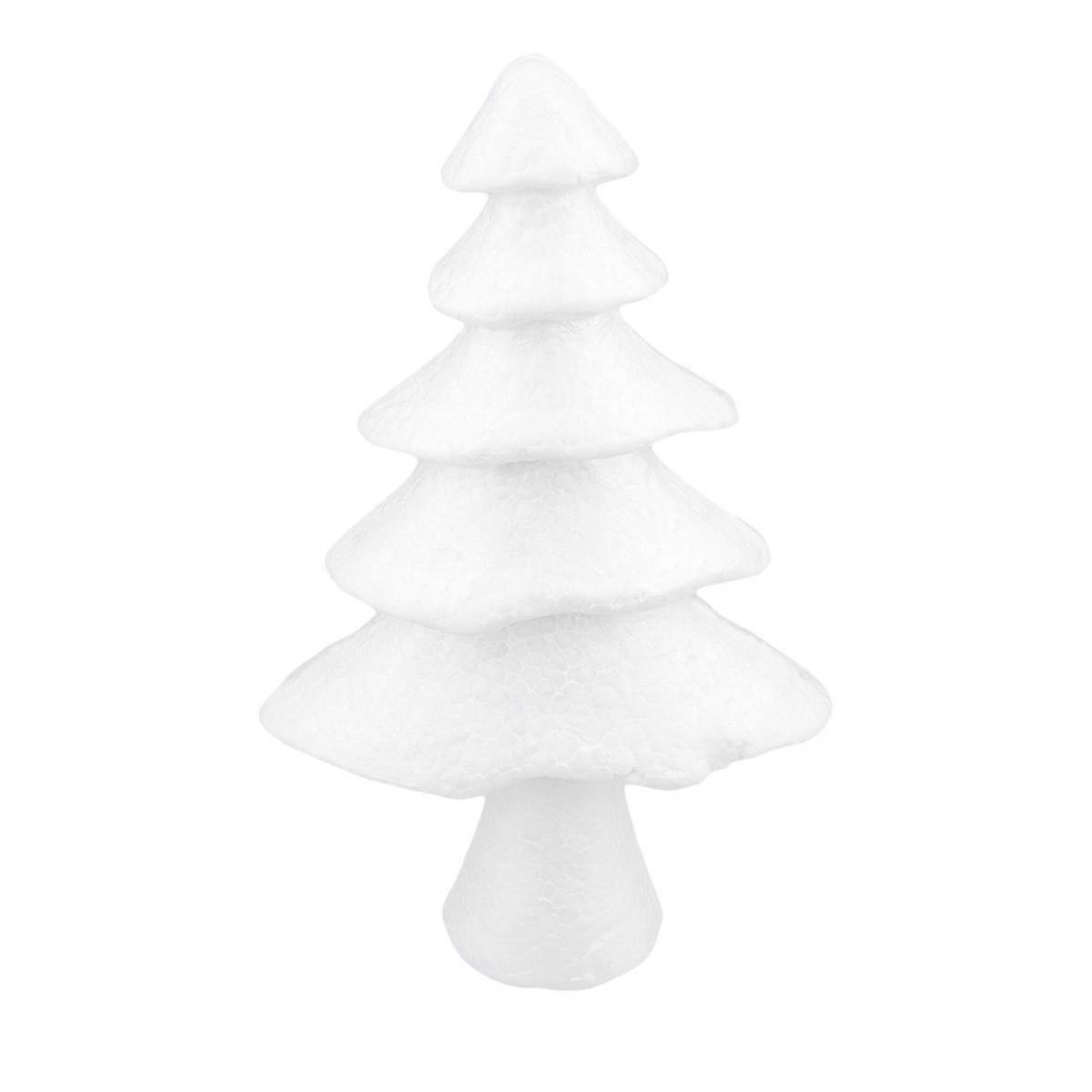 White Foam Christmas Tree Model for DIY Craft 28cm Quantifier Tree