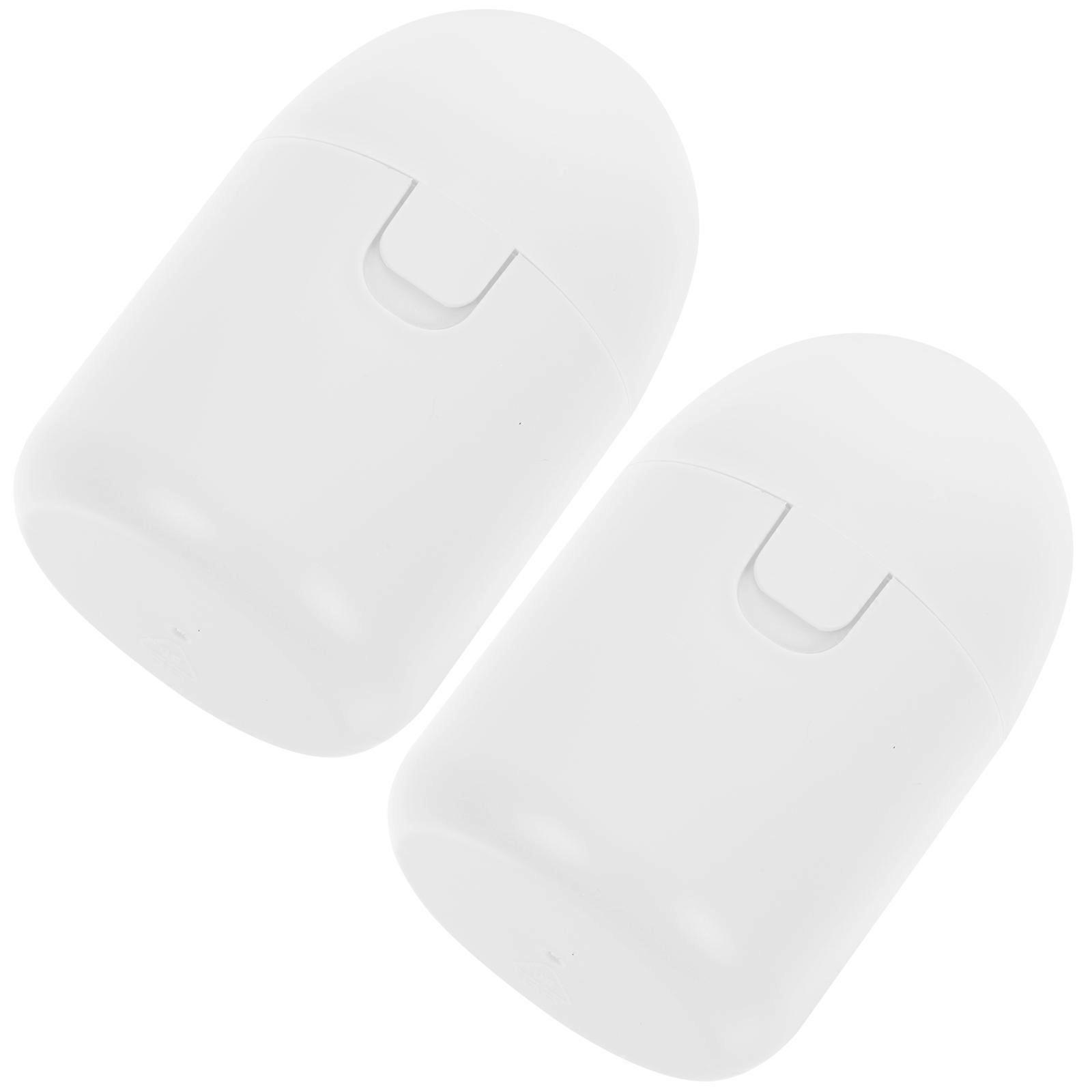 Storage Box for 2Pcs White PP Material Organizer