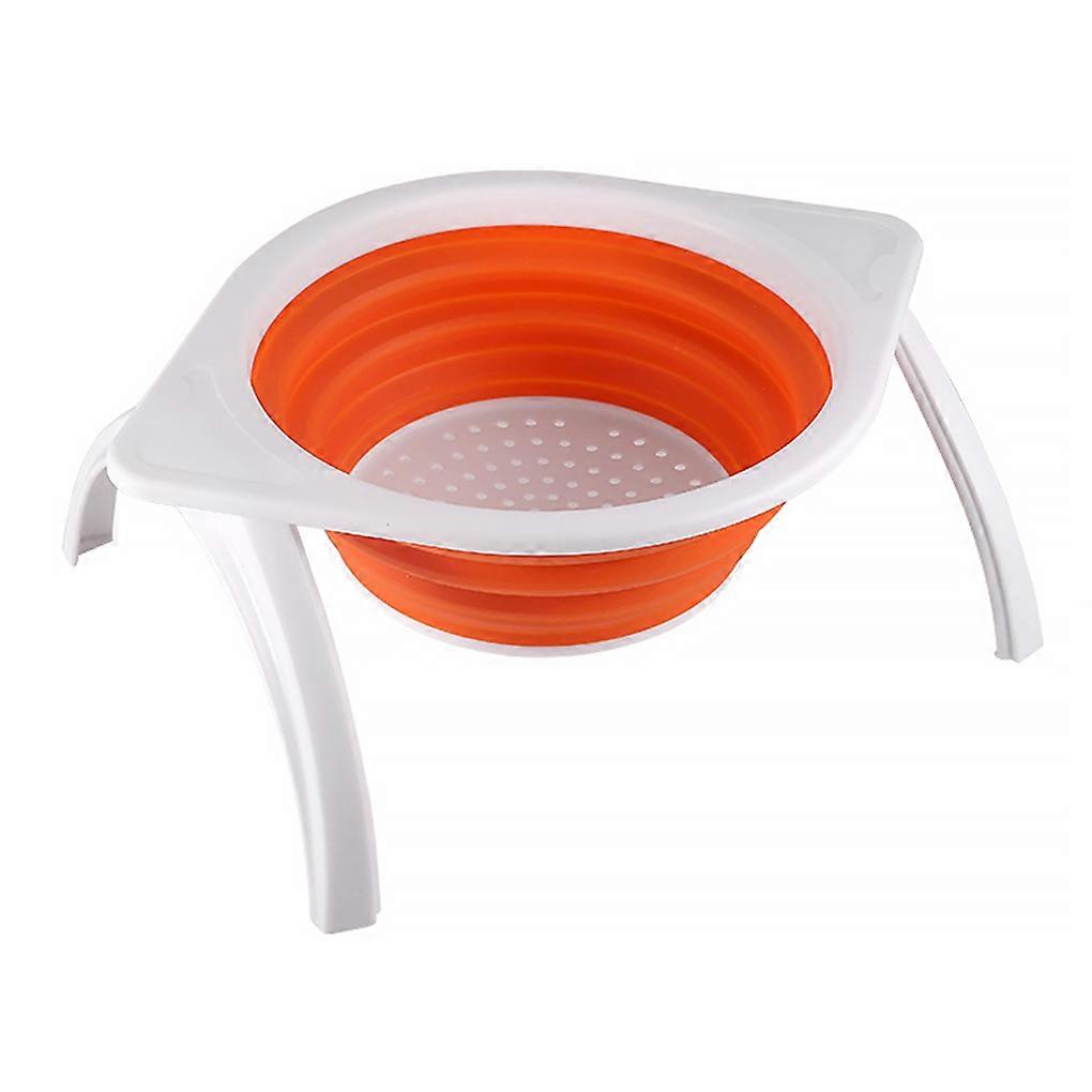 Foldable Drain Basket Vegetable Strainer Large Capacity Draining Colander