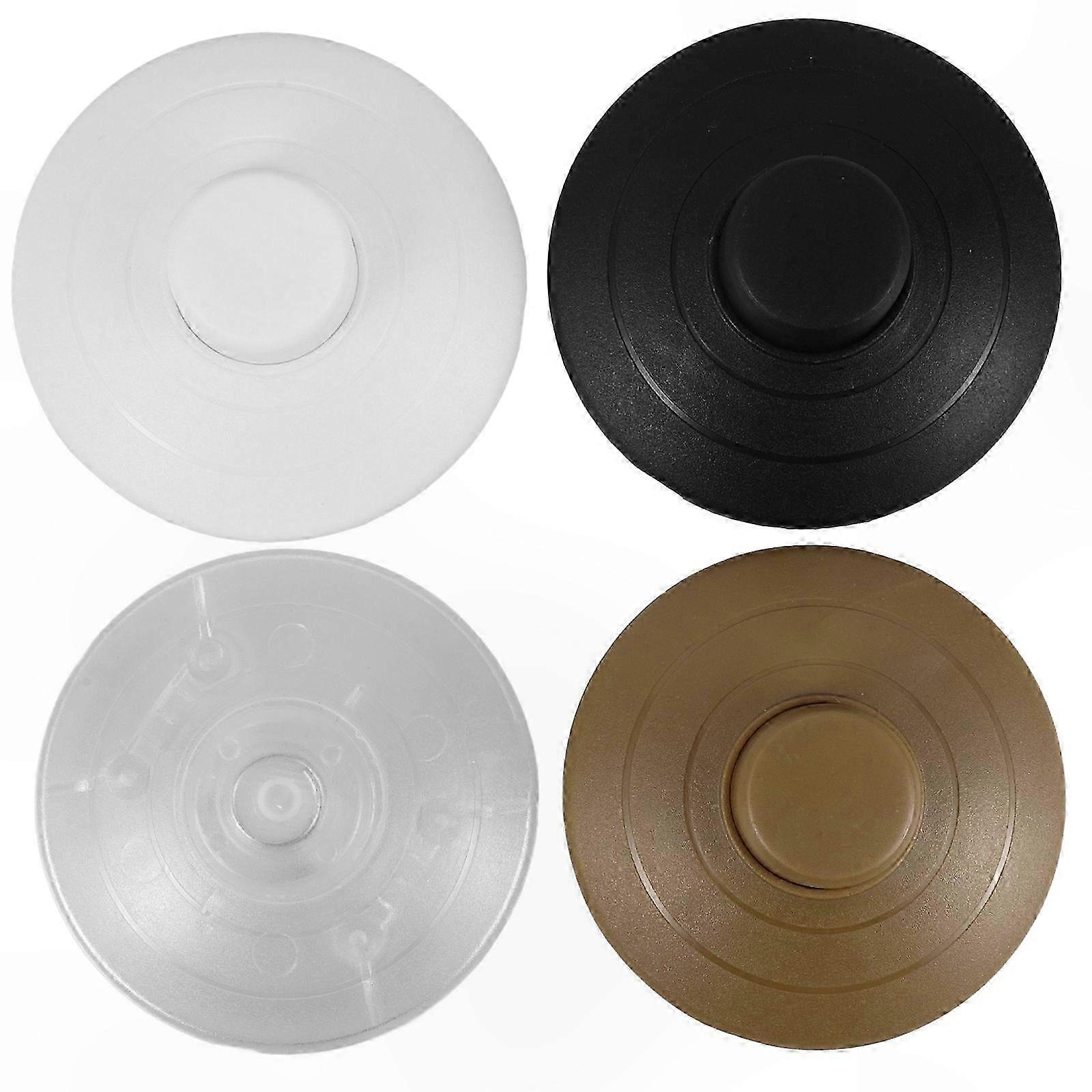 4pcs Round Foot Pedal Switches for Floor Lamps, Step-On Inline Switch Replacement