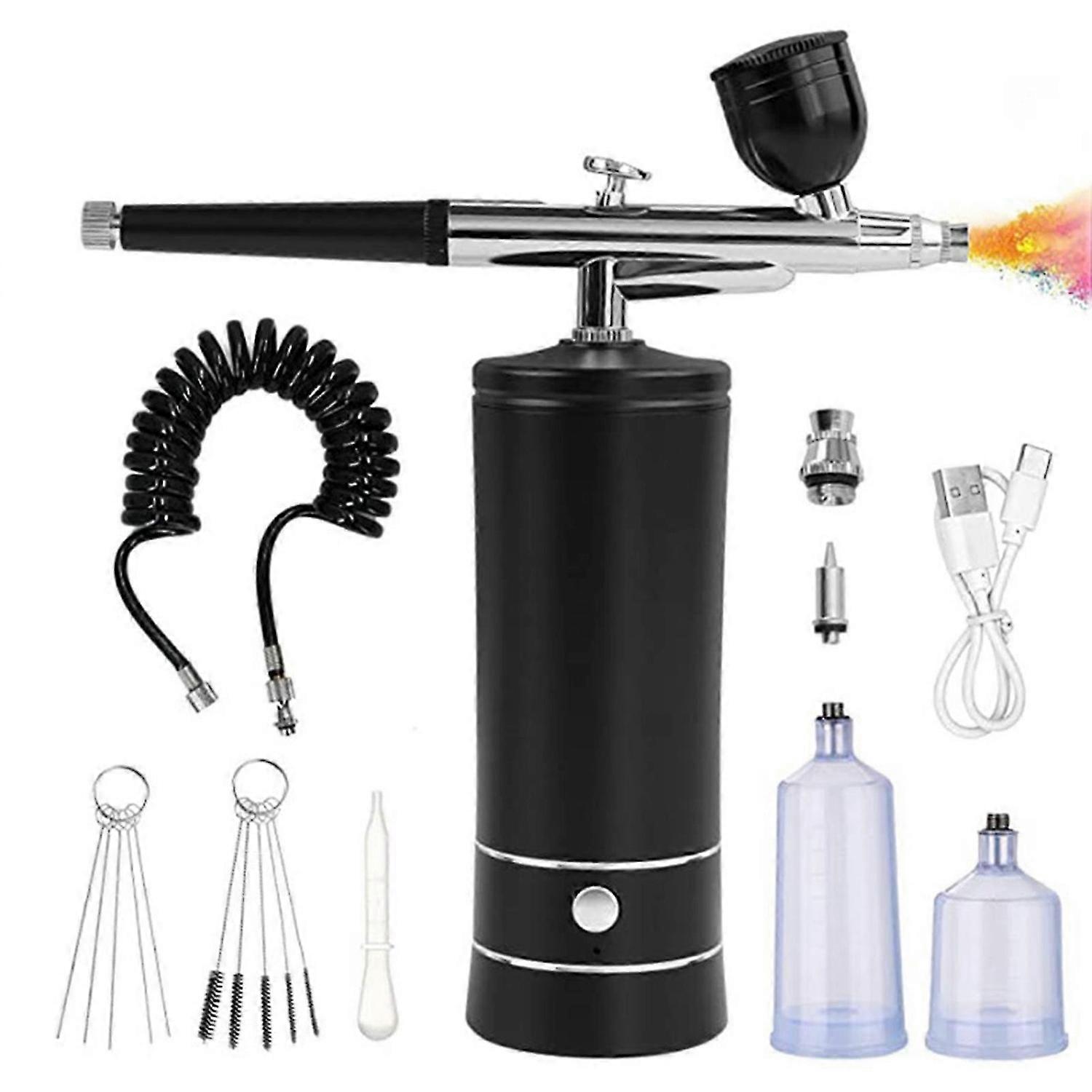 Cordless Airbrush Kit with Compressors Multifunctional Cordless Airbrush Machine Kit Professional Studio Finishes