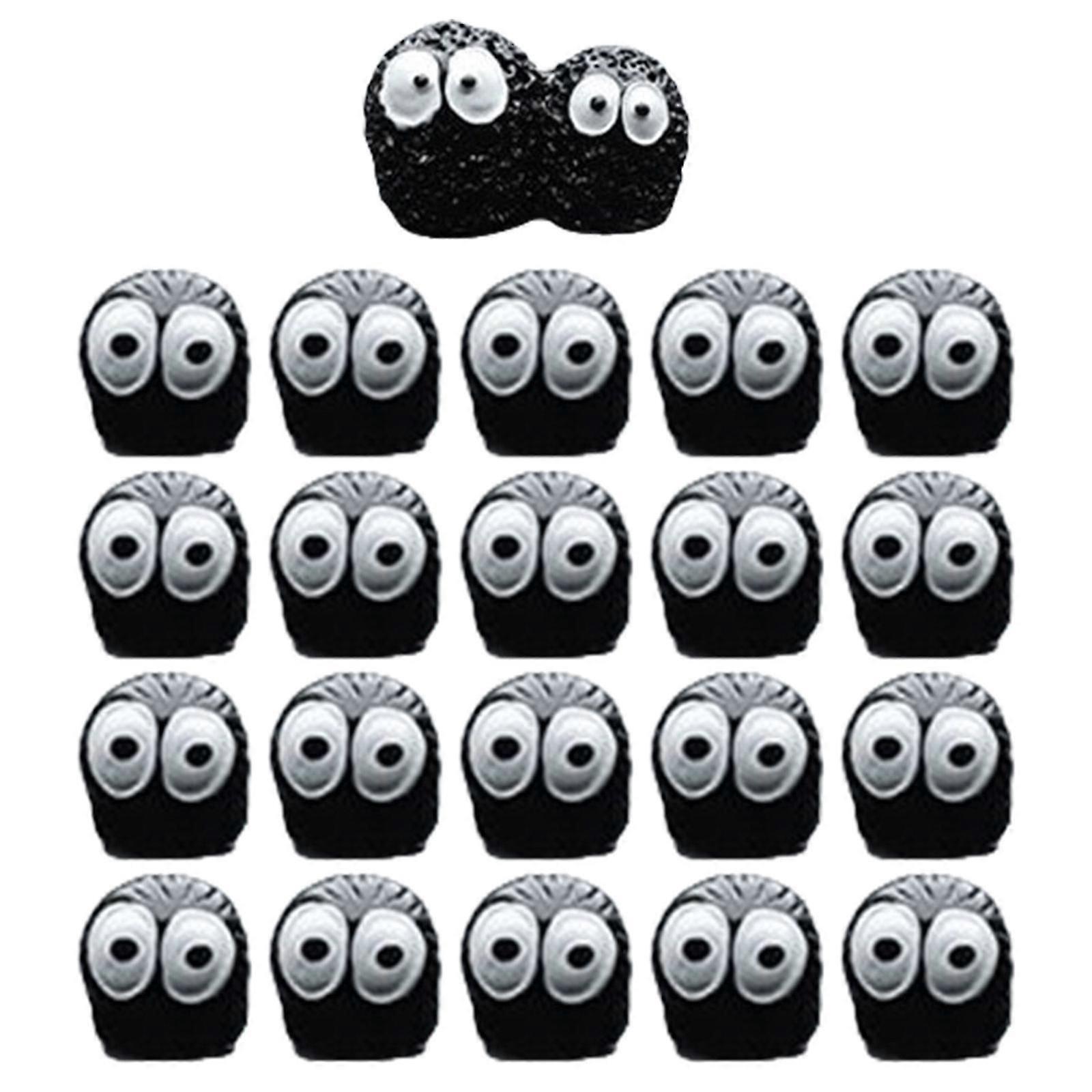 Automotive Black Coal Car Decoration Funny Center Console Dashboard Decors Self Adhesive Soot Sprites Ornament