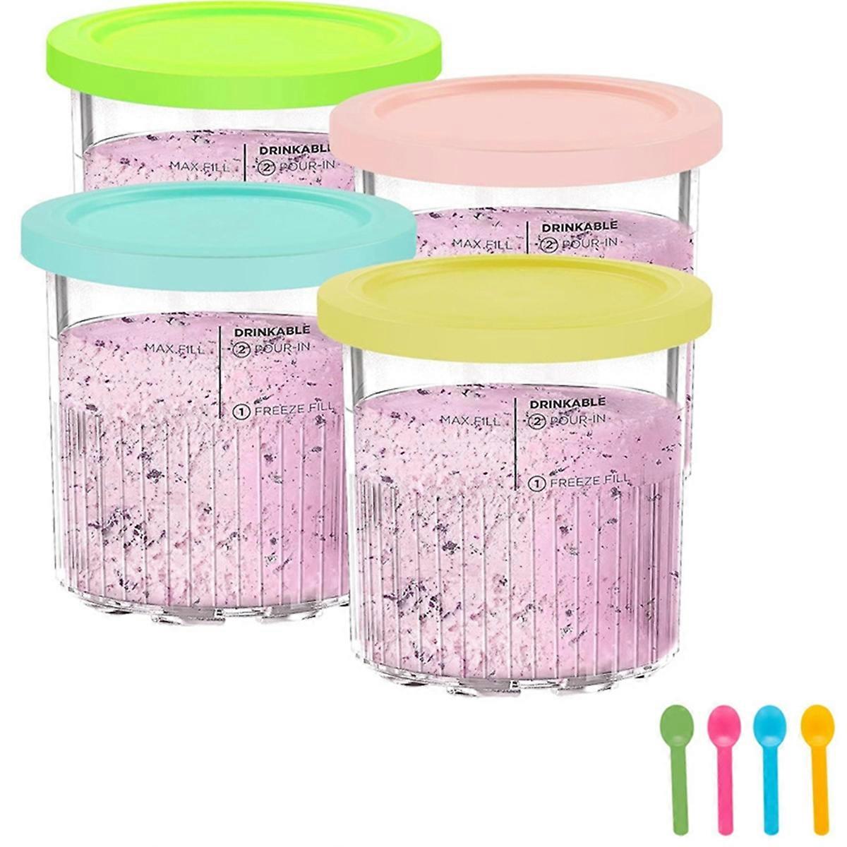 Replacement for Creami Pints and Lids - 4 Pack NC501