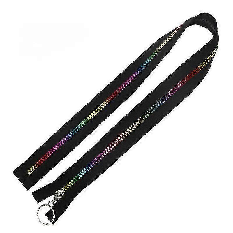 5# Gradient Color Resin Zippers Colorful Square Open-end Auto Lock Zippers Jacket Garment Accessories DIY Apparel Sewing