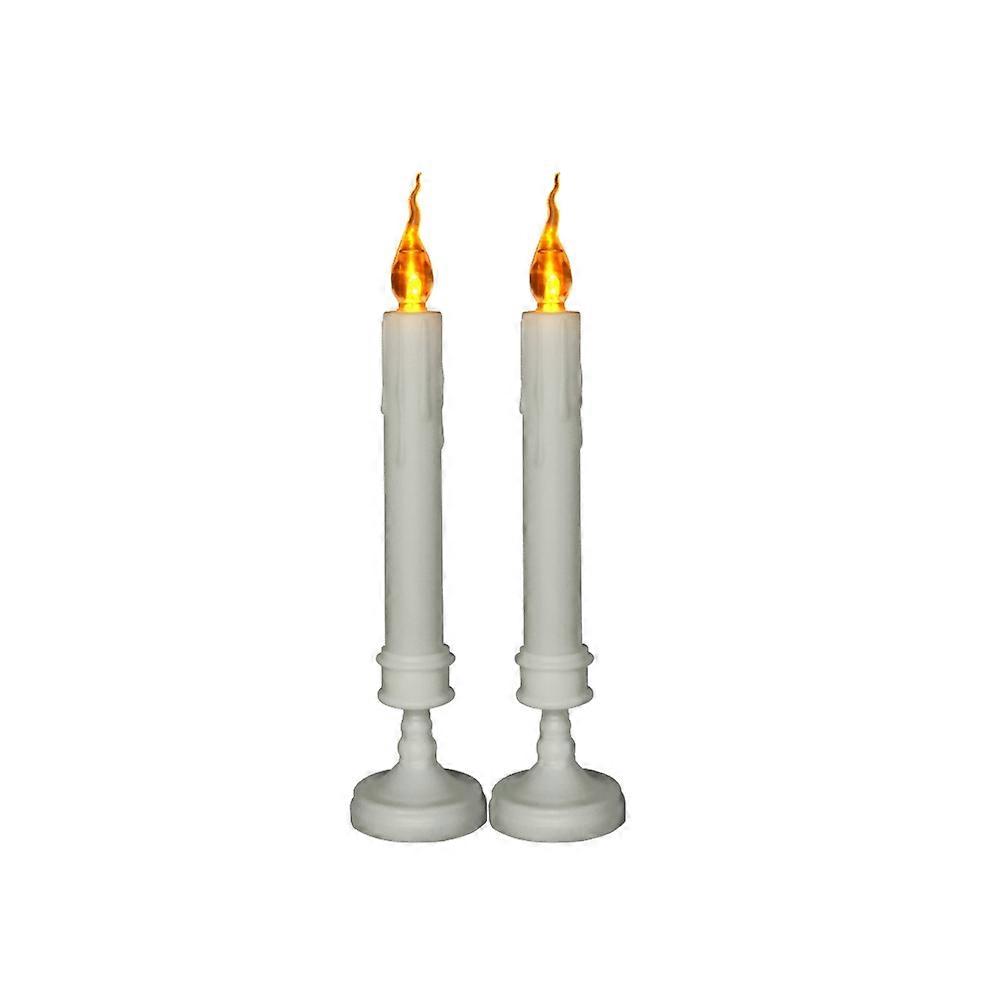 Party Decorations LED Candle Plastic Light Candles for Decor 2Pcs Flameless Lamp