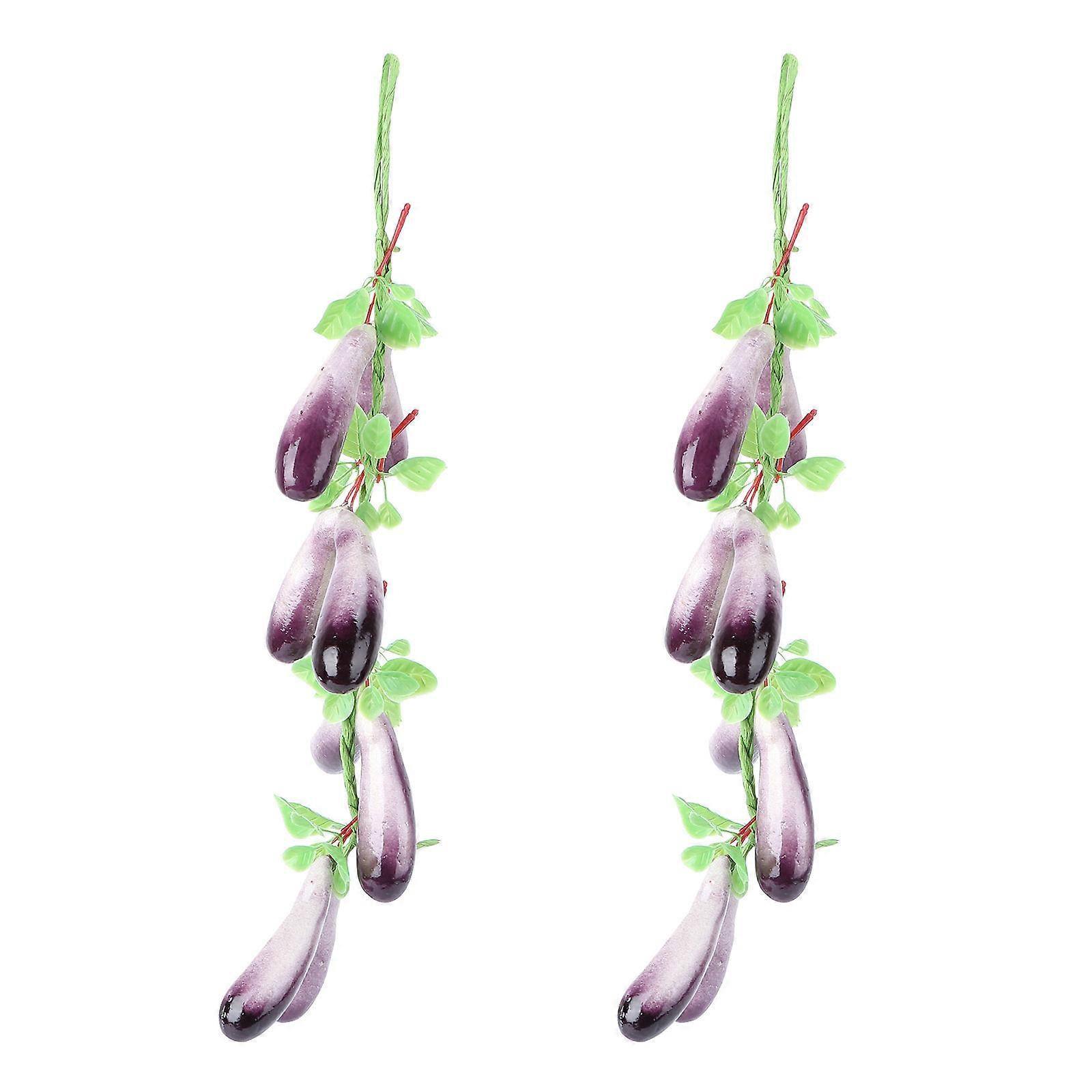 Artificial Vegetable Pendant Artificial Fruit and Vegetable String Decor 6Pcs