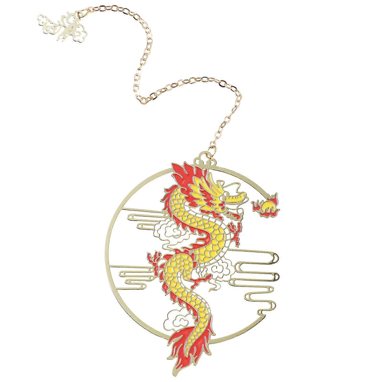 Hollow Bookmark Metal Chinese Style for Note Marking 3Pcs