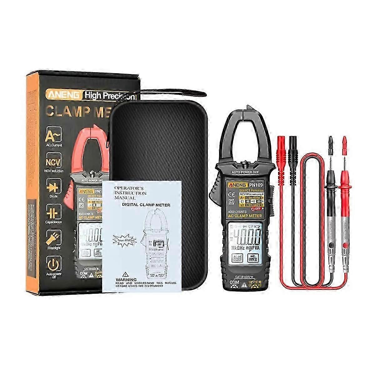 PN109 Smart Clamp Meter Multimeter Digital 4000 Count B