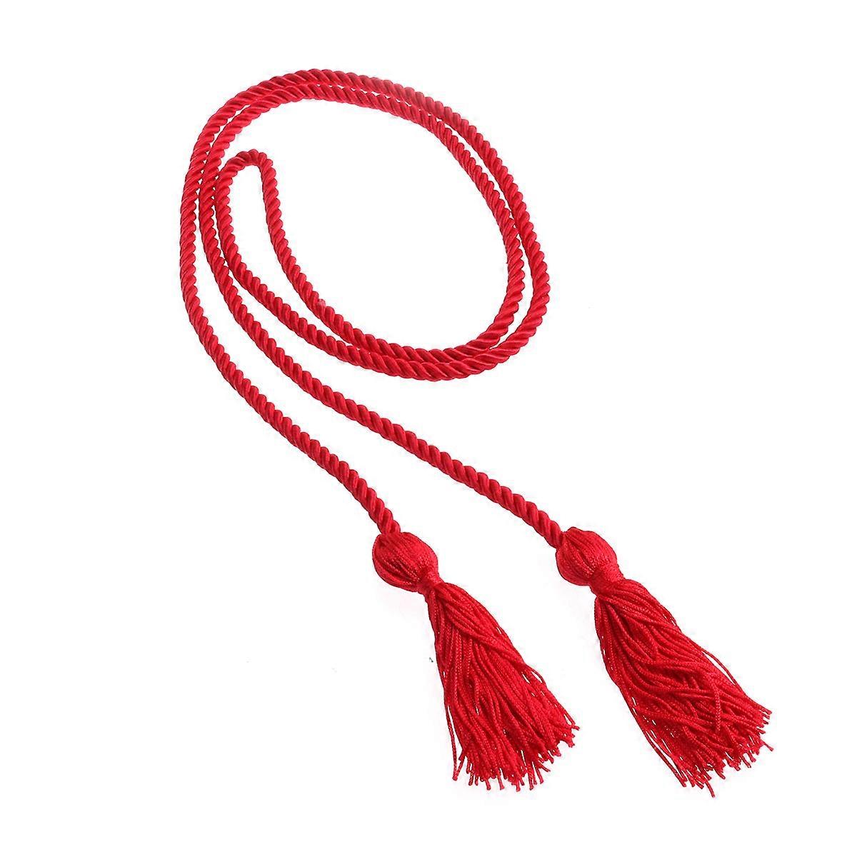 Solid Color Braided Graduation Cord Red Cord