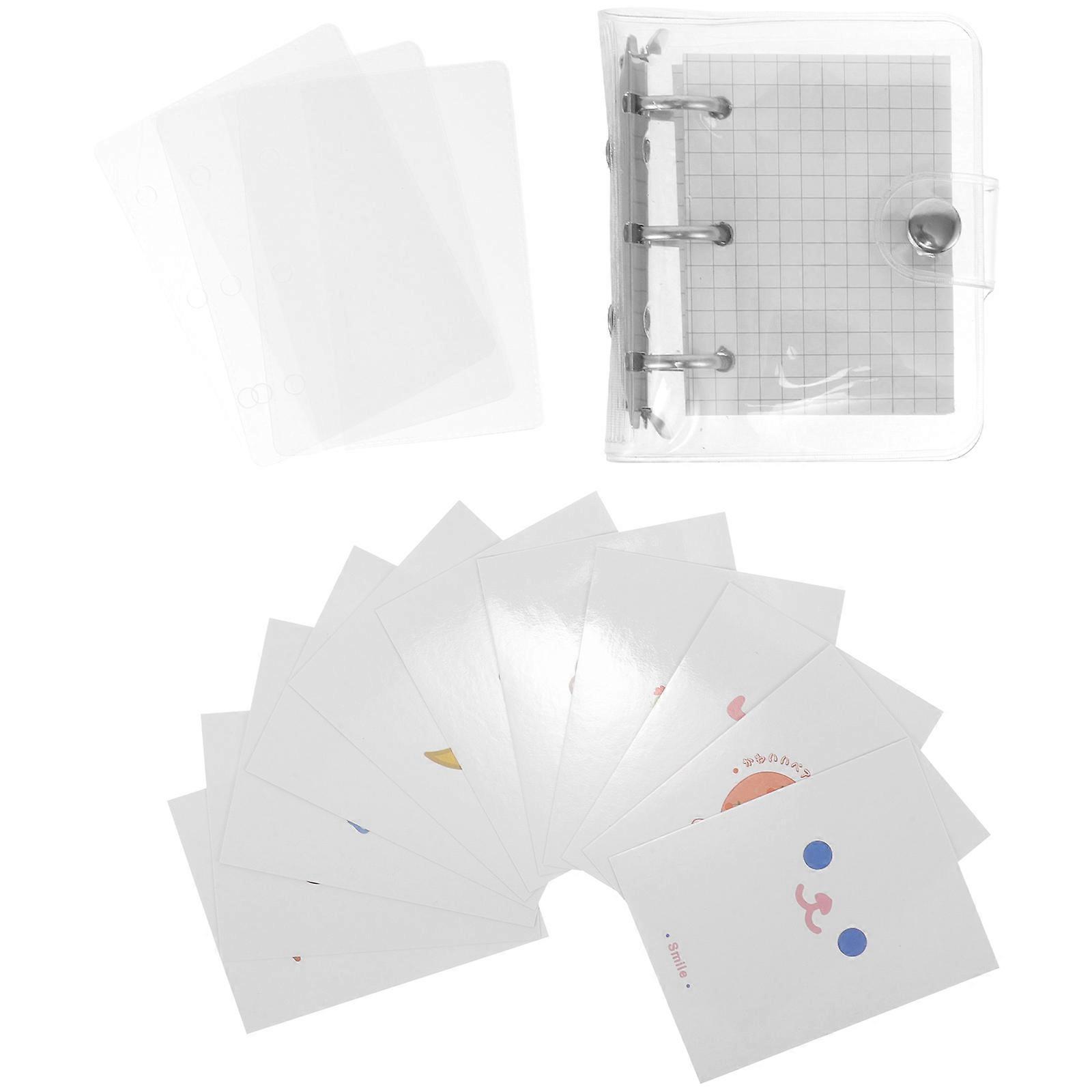 Lovely Small Notebook for Writing Use 2Sets Silver Mini Scrapbook Binder
