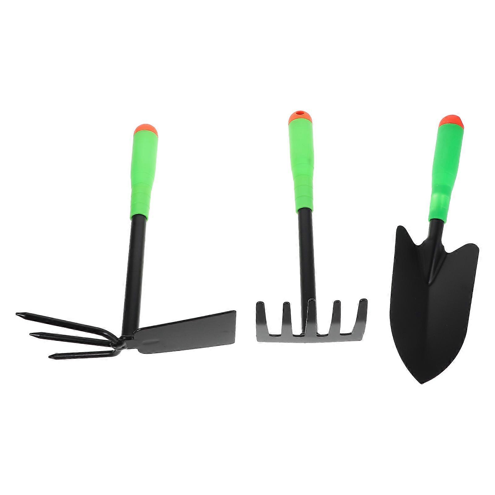 Garden Hand Fork Tool For Transplanting And Digging Compact Size For Children 3Pcs