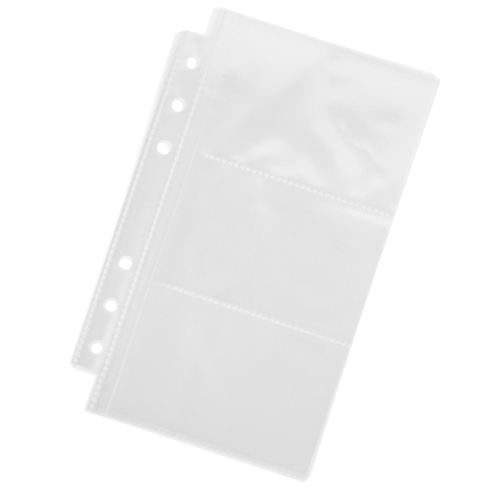 5Pcs Refill Pages For Scrapbooking Binders Designed For Photo Albums With Clear PVC Material Perfect For Collecting And Displaying