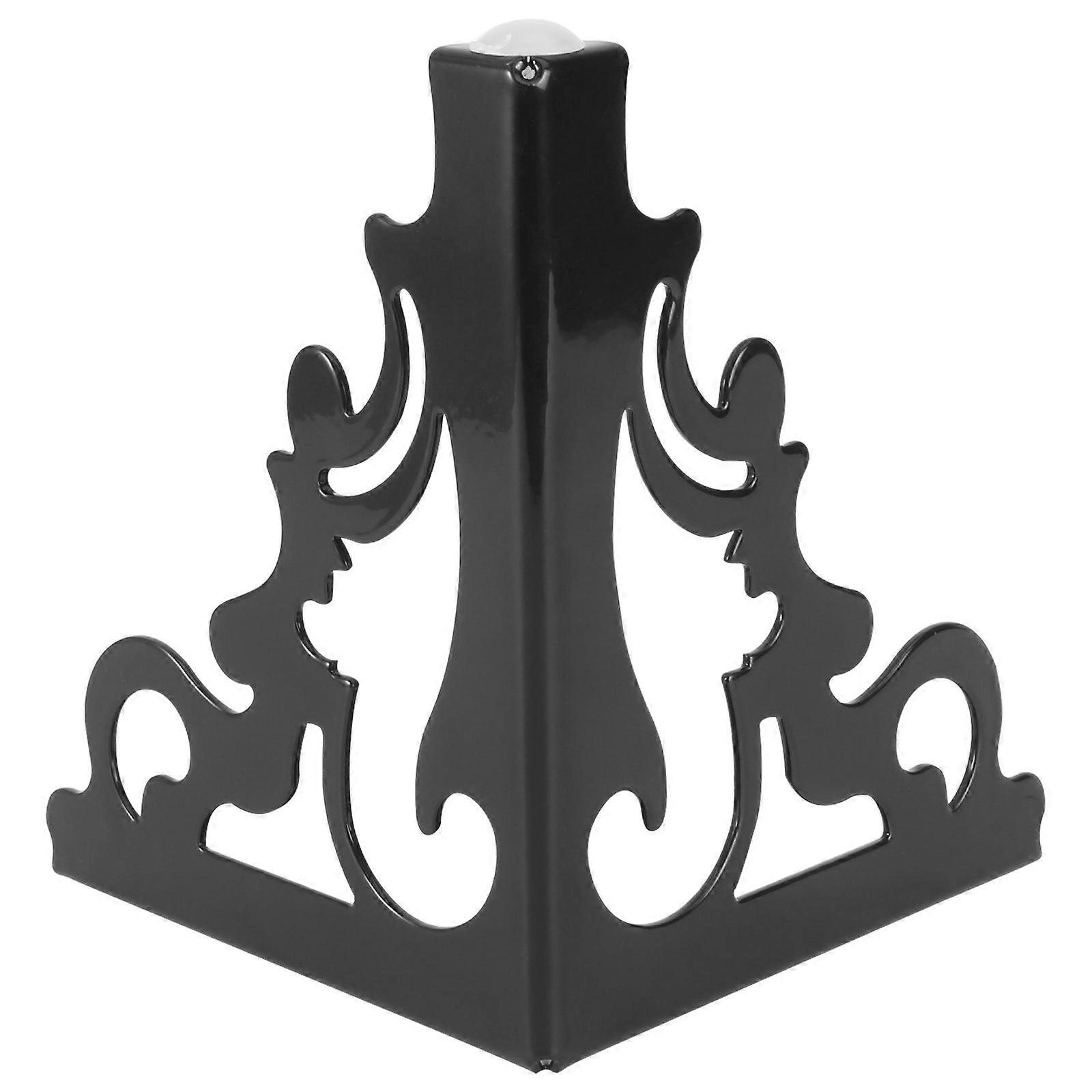 Metalsofastøtteben til møbelstøtte 1 stk. sorte jernmøbelben