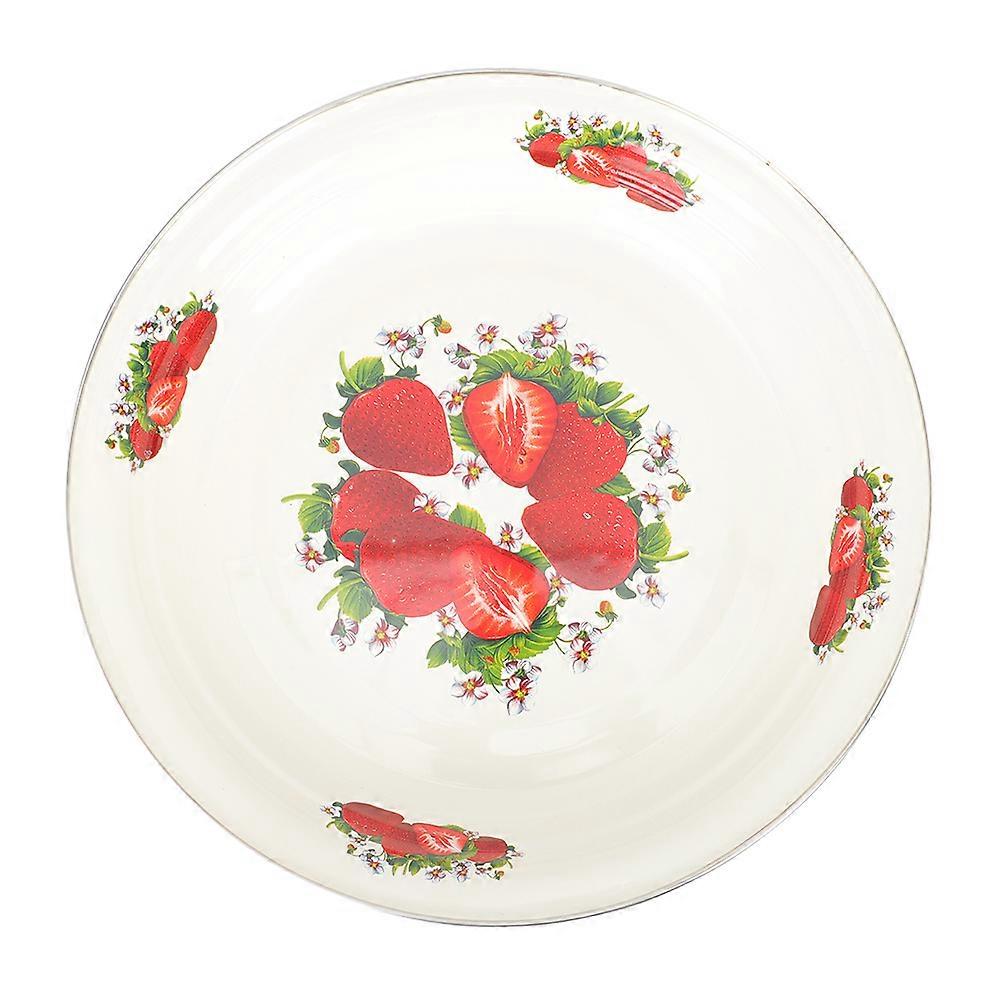 Enamel Plate for Snacks Vintage Enamelware Serving Plate Multi Color