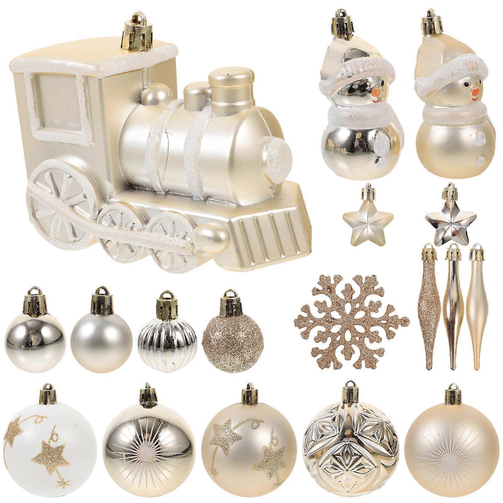 Christmas Tree Decorations Balls Hanging Ornaments for Xmas Tree 2Sets