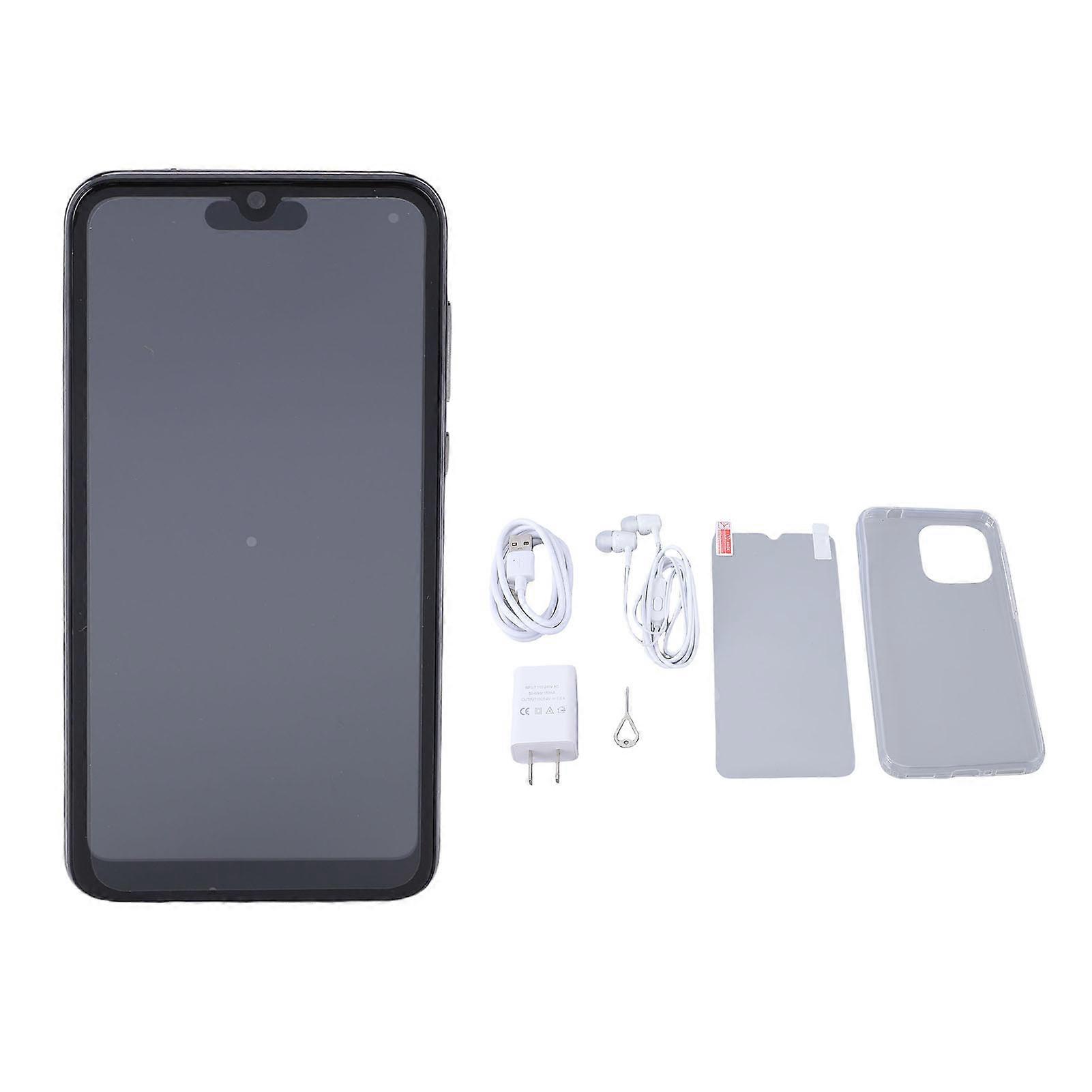 I14promax Smartphone Android 11 6.1 Inch Display 4GB RAM 64GB ROM MT6889 Processor Front 8MP Rear 16MP Camera Black