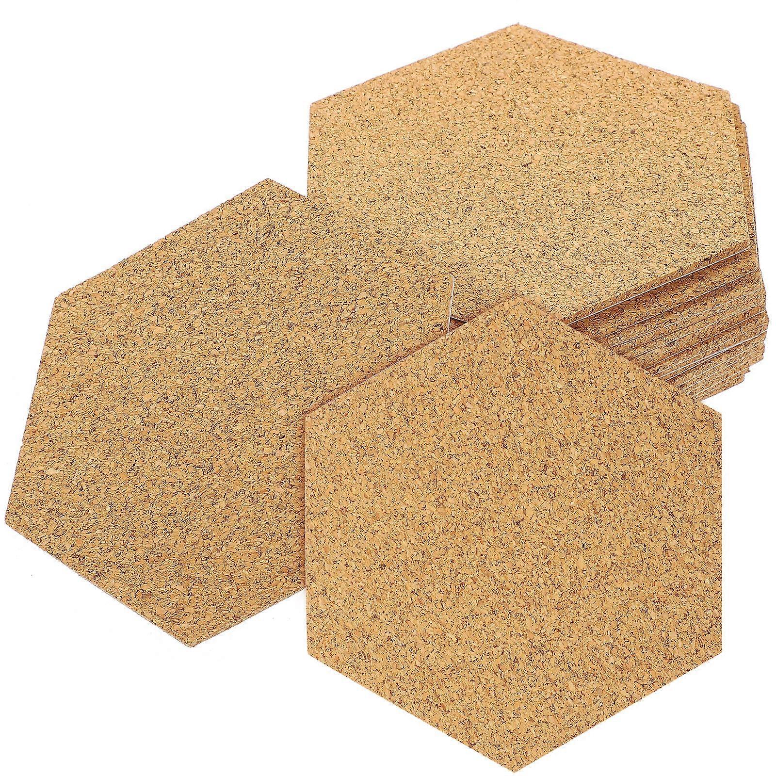 Cork Coaster Self-Adhesive Sheets for Wall Decoration 240Pcs Set
