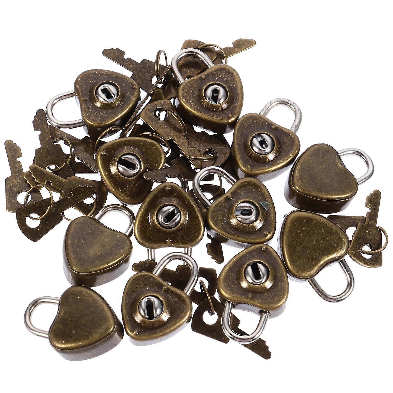Mini Heart Shape Padlock for Home Use Cabinet Lock 60Pcs Pack