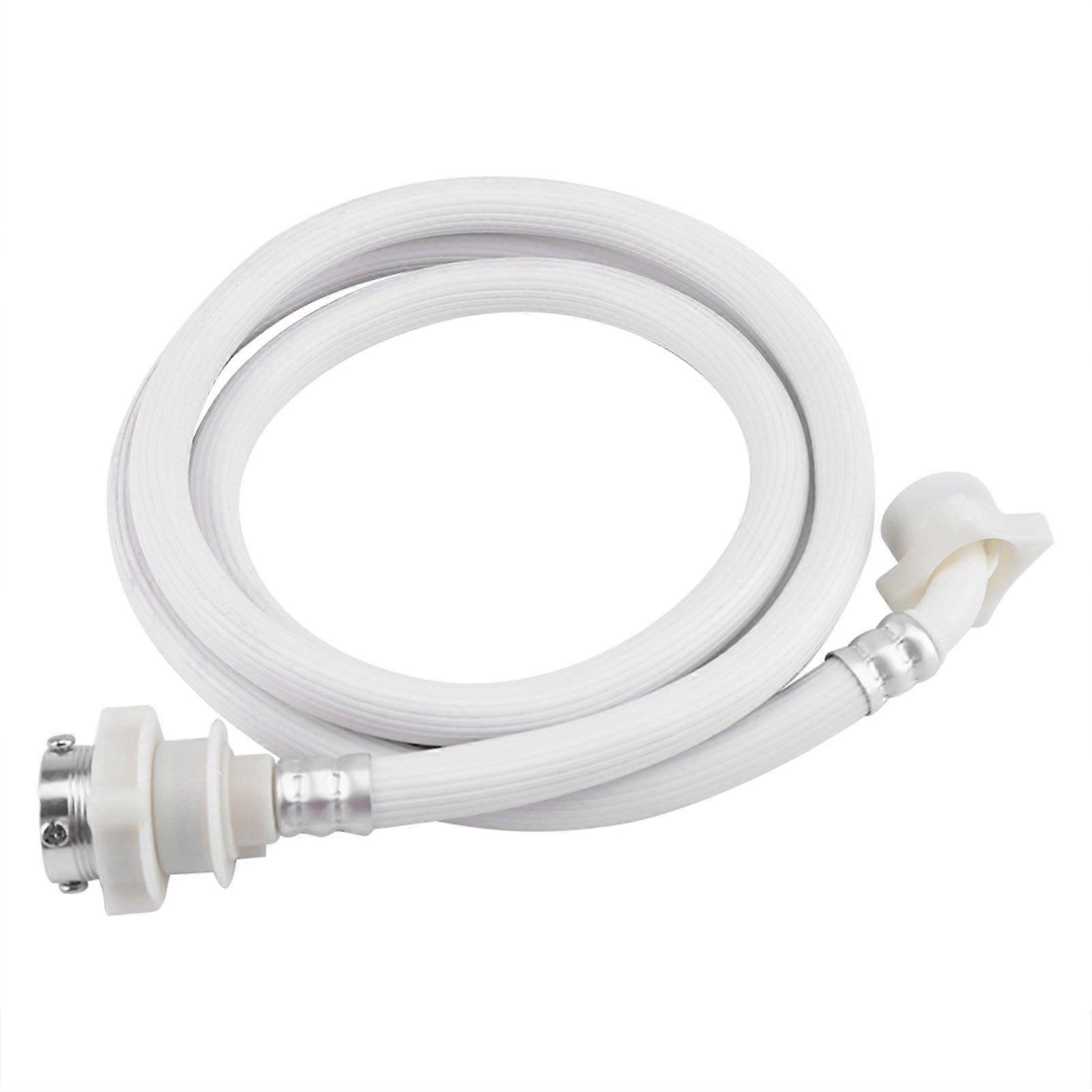 Washing Machine Water Inlet Hose Washer Pipe Tube Connector White Color Long Length 2m