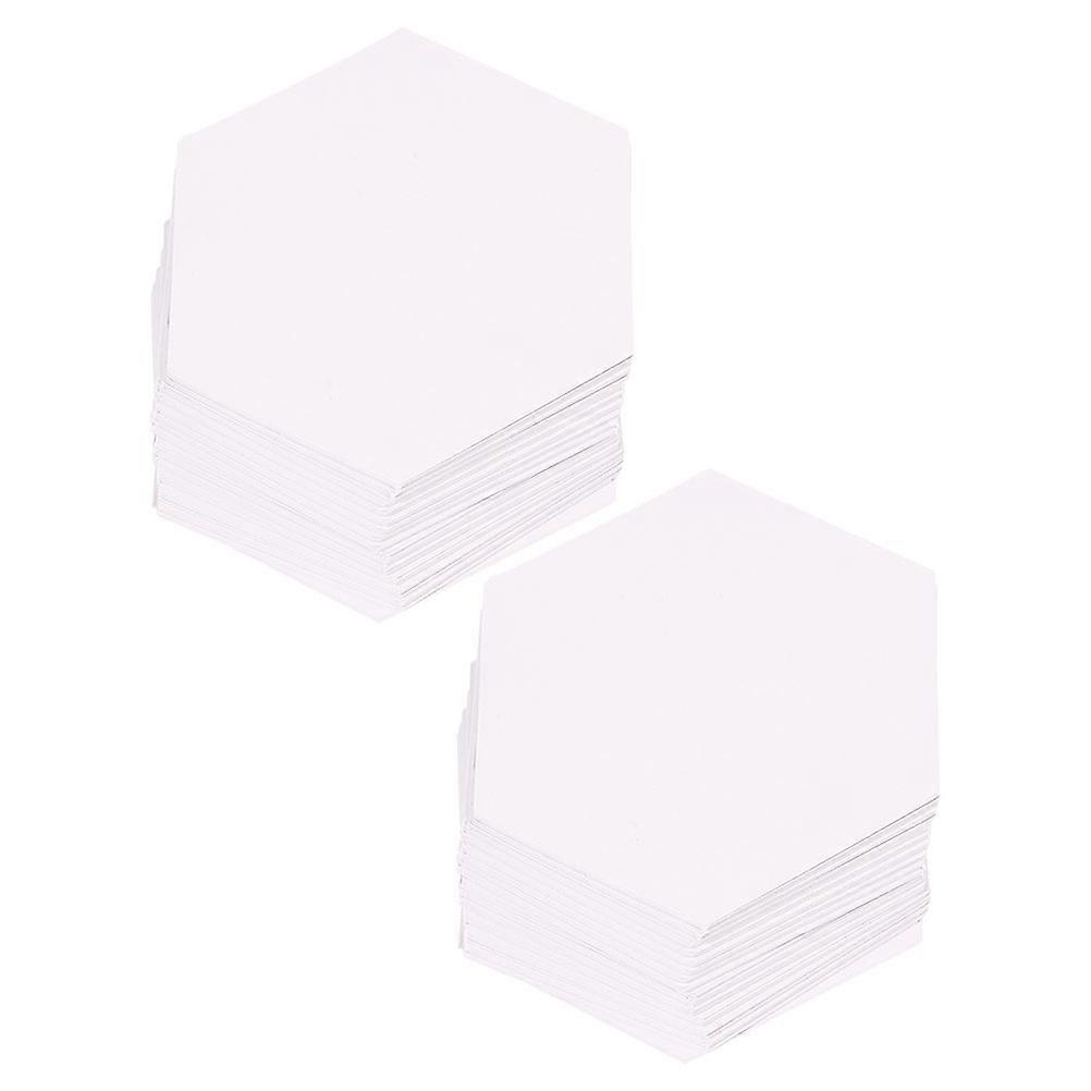 1200Pcs Paper Quilting Templates Hexagon for Quilting White Paper Piecing