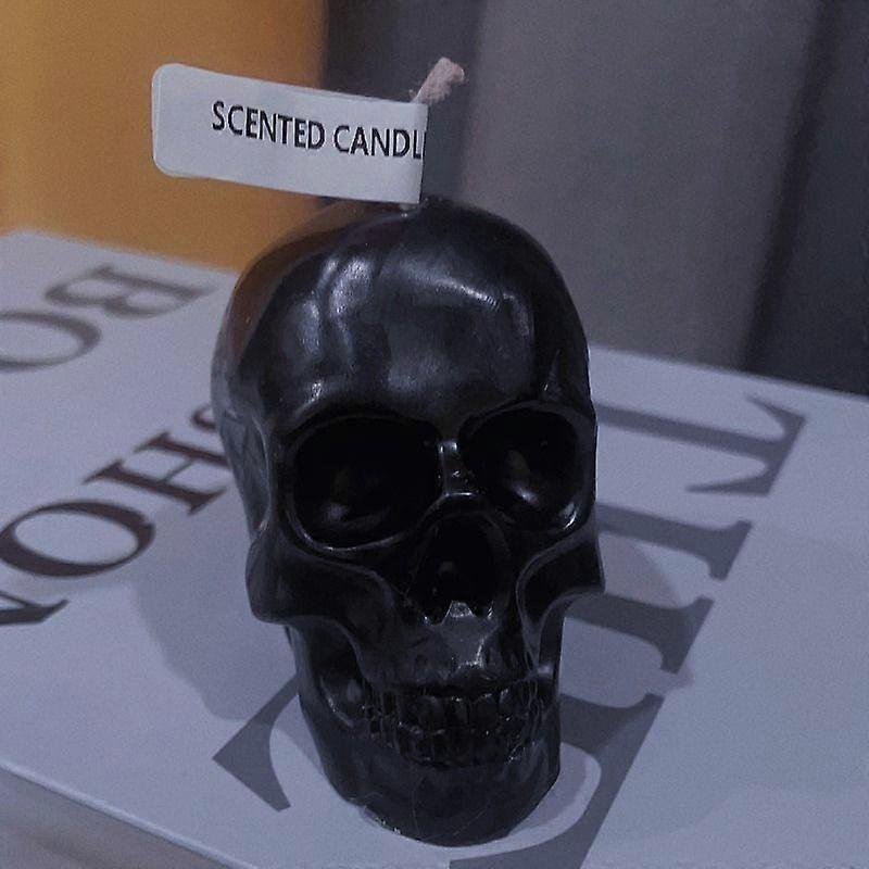 Scary Skull Candle Halloween Creative Gift Skeleton Shape Aromatherapy Candle Spooky Decor