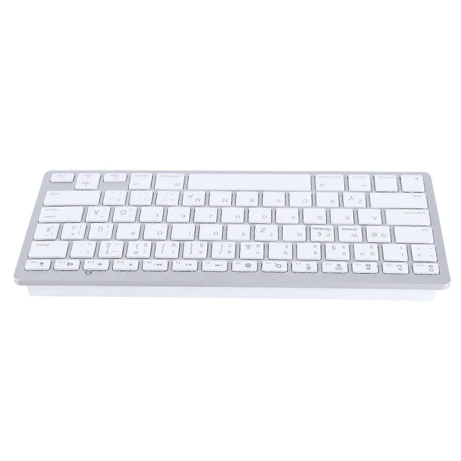 Wireless Keyboard Ultra Lightweight Ergonomic Compact Keyboard for IOS, for Android, for Windows, for OSGerman