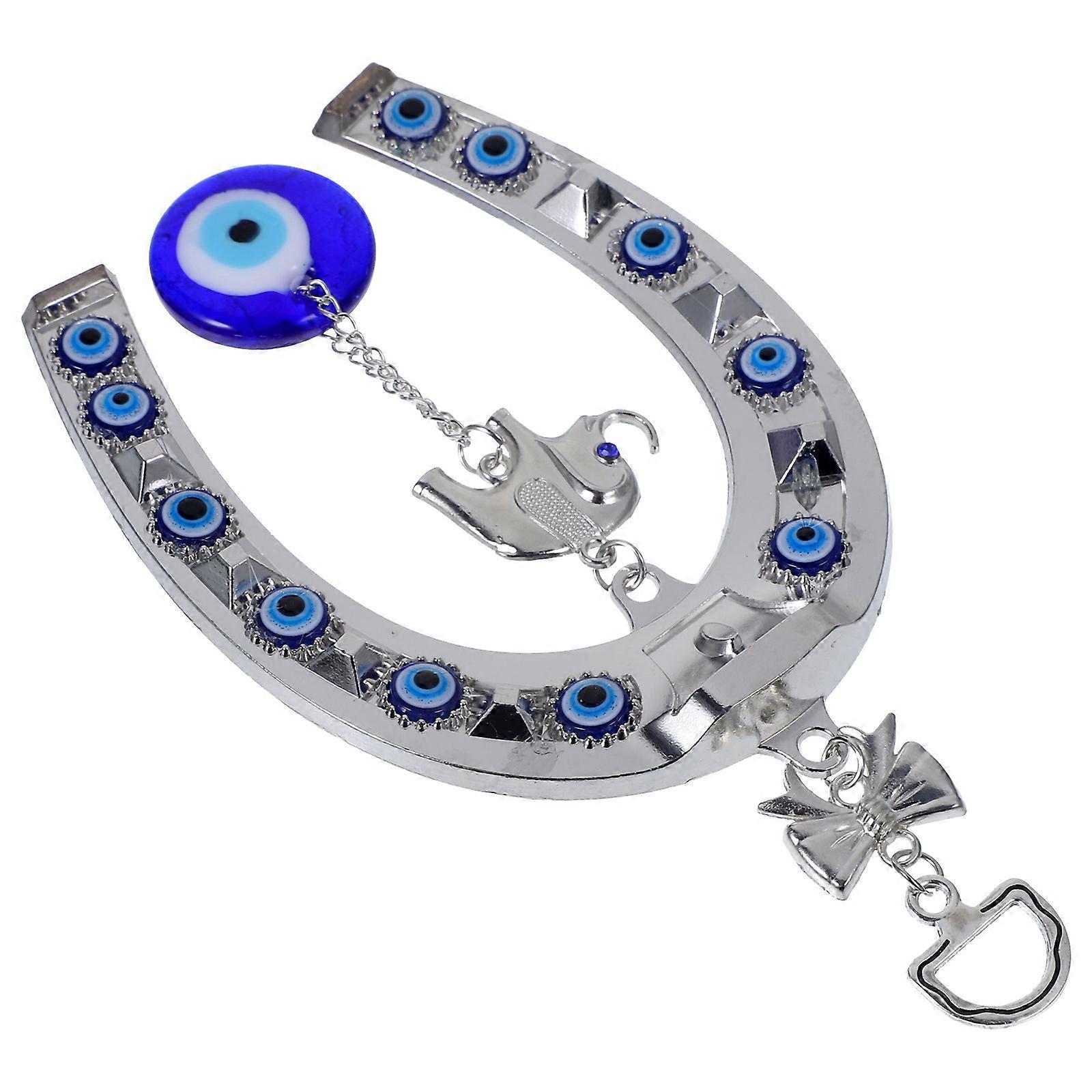 Evil Eye Hanging Pendant for Decor with 4Pcs Charm Set