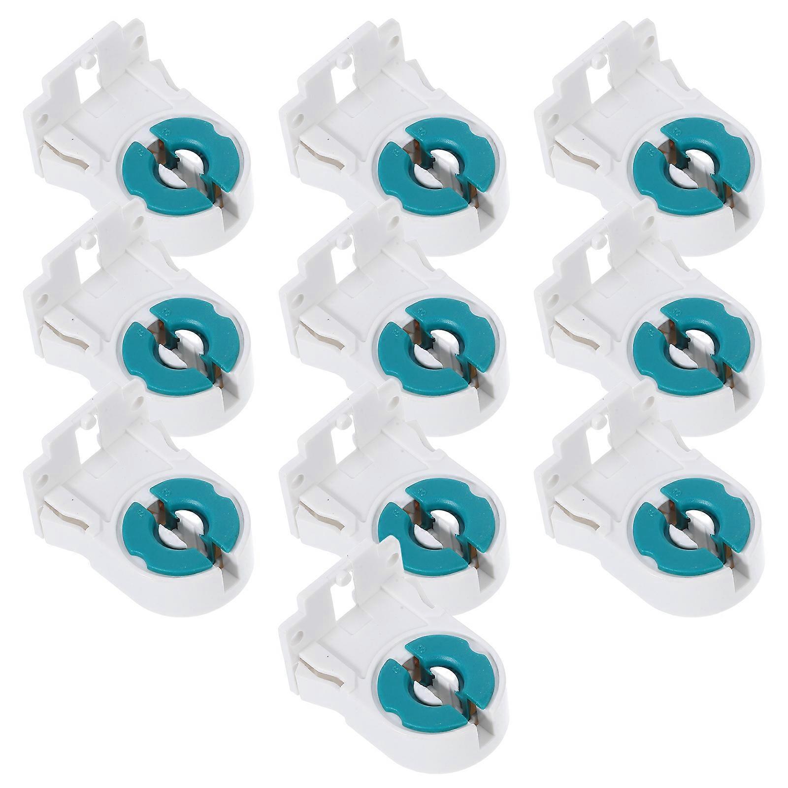 Fluorescent Tube Lamp Holder Light Socket for 30Pcs Office Use