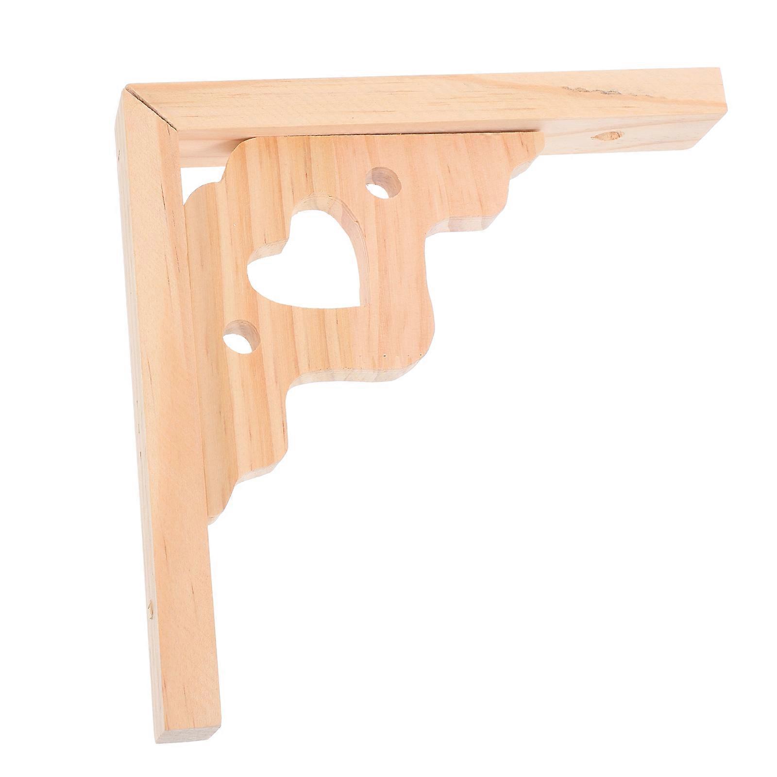 Solid Wood Triangle Shelf Bracket for Holding 5Pcs Floating Shelf Supports