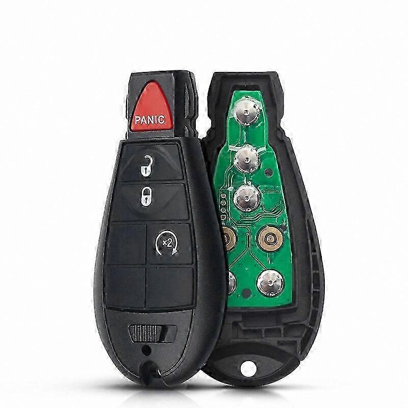 5-Button Key Blank for 2008-2014 Grand Caravan Journey, 433MHz ID46 Chip Remote Car Key M3N5WY783X Replacement Transponder Key