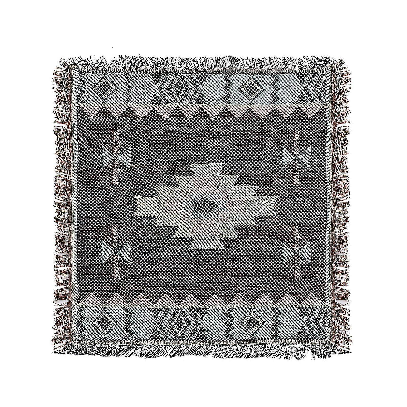 2025 Multifunctional Thread Blanket Sofa W/ Tassel Design, Full Cover, Multicolor, High Quality, Leisure Picnic, 90x90cm